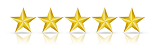 5-stars rating customer review
